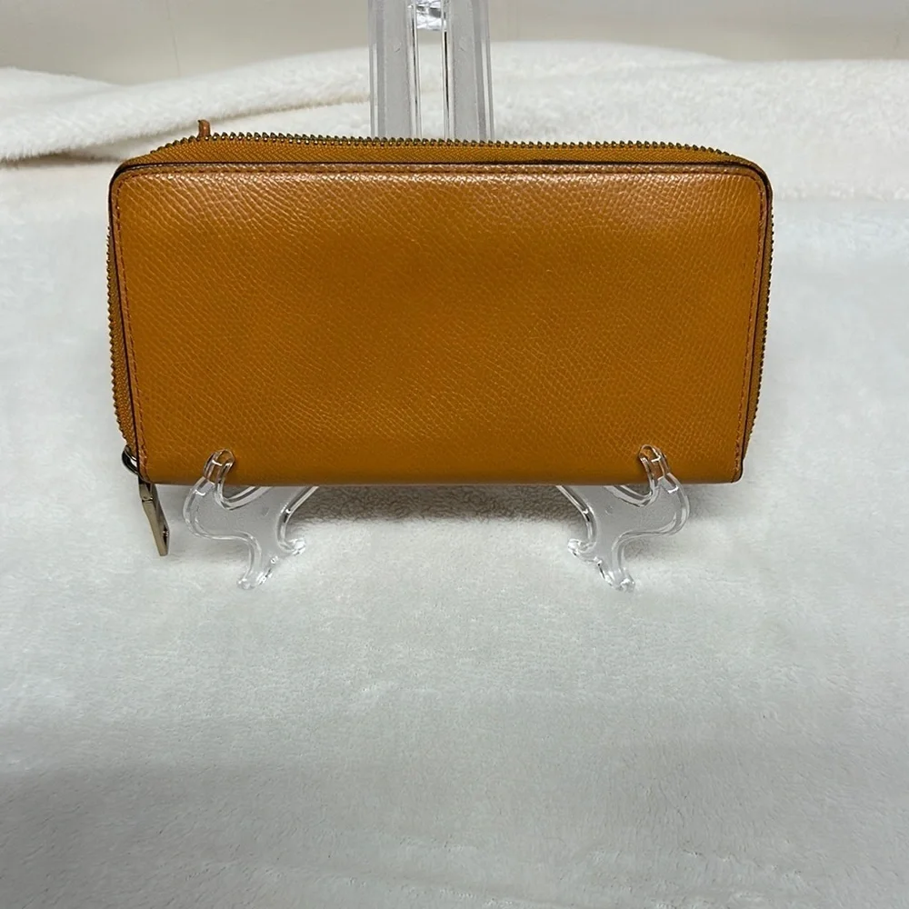 Coach Tan/ orangish Leather Wallet